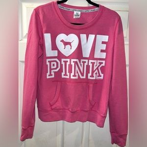 Pink Victoria’s Secret, Pink (Love Pink) Crewneck, Size M